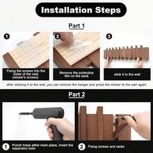 1个木质壁挂式挂钩，现代钢琴造型，可用于悬挂外套、钥匙、帽子、毛巾、包包、围巾等物品，节省空间，是玄关收纳的理想之选，也是时尚家居装饰卧室、客厅、厨房、浴室的收纳方案，经久耐用的木质结构。 - 彩色 - 查看 7