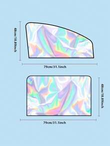 无需钻孔的汽车车窗遮阳帘，四季皆宜，适用于大多数车型，包括轿车、SUV 和卡车。安装简便，可折叠。 - A - 查看 5