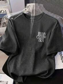 女式休闲新娘时代来临/正式进入新娘模式/我已成为新娘传奇。圆领短袖休闲衬衫，适合春、秋、冬三季，也适合情人节/返校季夏季穿着。 - 灰色 - 查看 9