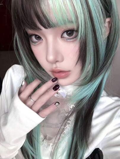 alicegarden Tóc giả tổng hợp dài 28 inch với kiểu tóc thẳng tự nhiên, màu sắc đa dạng tuyệt đẹp. Được thiết kế với phần mái, sản phẩm được làm từ sợi chịu nhiệt để đảm bảo độ bền. Bộ tóc giả này hoàn hảo để sử dụng hàng ngày, mang lại vẻ ngoài tự nhiên và chân thực.