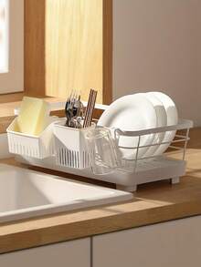 1 cái giá để chén đĩa nhà bếp, rổ ráo nước, giá đựng dao kéo, giỏ đựng đồ, giá để đũa treo tường - Một kích cỡ phù hợp cho tất cả - Xem 6