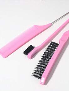 Set de 4/1 Juego de Peines de Peinado, Peine de Cerdas de Cerdo Unisex para Alisar el Cabello, Cepillo para Barba, Herramientas de Peinado que Incluyen Peine de Cola Puntiaguda, Peine de Doble Cara para Control de Bordes, Cepillo de Cejas, Peine de Nailon para Levantar, Herramientas de Peinado Limpias y Ordenadas Adecuadas para Crear Pompadour, Raya Lateral, Cabello Rizado y Control de Pelos Rebeldes | Unisex, Adecuado para Estilistas Profesionales y Uso Diario, Peine Esencial de Viaje, Peine, Artículos de Primera Necesidad Diaria - multicolor - Ver 3