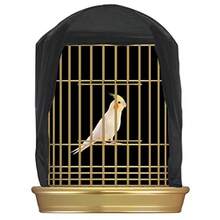 Penn-Plax Bird-Life - Funda de Jaula de pájaros de Ajuste Universal Lavable a máquina y Transpirable Color Negro tamaño Grande - como en la foto - Ver 2