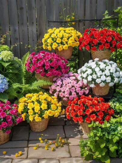 1/2枝人造杜鹃花，仿真丝花，逼真假花束，适用于家居、婚礼、生日、乔迁、毕业典礼和派对装饰