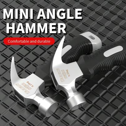 A Multifunctional Mini Claw Hammer Made Of High-Carbon Steel - Compact, Short-Handled, Comfortable And Durable, Ideal For Woodworking And Mechanical Repairs