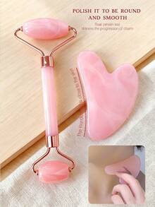 1/2/3/6/10pcs Facial Beauty Massage & Skincare Tool Set, Including Facial Roller, Scraper, Ice Mask, Eye Mask, Facial Cleansing Brush, Headband, Wristband, Cosmetic Bag, Suitable For Home Use And Gift - Multicolor - View 7