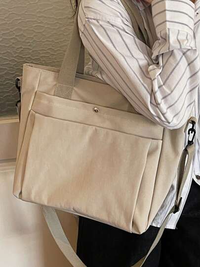 1个，40厘米*13厘米*30厘米，尼龙材质，手提包，大容量单肩斜挎包，手提包，可调节肩带，可装A4纸，学生背包，通勤，休闲，购物，礼品