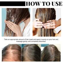 Jaysuing Batana Hair Mask para cabello denso, mascarilla de hidratación profunda, reparadora, teñida, permanente, encrespada y alisadora - por defecto - Ver 6