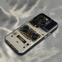 1个复古收音机设计磨砂防摔保护手机壳，兼容 11、12、13、14、15、16 Pro Max、X、XS、XR、16E、15 Plus以及Galaxy A03、A05、A05S、A12、A14、A15、A32 4G/5G、A35、A52/A52s 5G、A16、A17、A36、A57 4G、A58 4G、A60、A78 4G、A94、A95，防水防震防刮。 - 黑色 - 查看 4