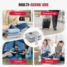 New Portable Multi-Functional Vacuum Storage Bags, Large Capacity Vacuum Packing Bags For Clothes, Bedding, Pillows, Moisture-Proof Travel Organizers - View 7