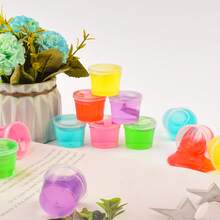 10/12/24件組 30ml 彩色史萊姆水晶泥套組，男孩女孩生日禮物，兒童紓壓玩具，柔軟DIY史萊姆 - 彩色 - 查看 6