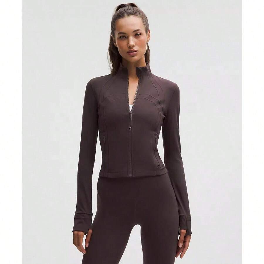Lululemon Define Cropped Jacket Nulu LW3HWES - Sequoia - View 1