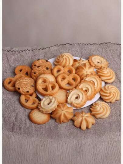 1:1 Realistic Cookie Model, PVC 3D Creative Food Toy, Mini Kitchen DIY Accessory, Desktop Decor Photography Prop