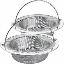 Stainless Steel Sink Strainer - Sink Filter Basket With Handle | Universal Kitchen Sink Filter | Food Scraps Catcher | Diameter: 4.5 Inches (Approx. 11.4 Cm) | Rust-Resistant | Dishwasher Safer - A - View 3