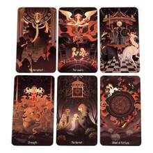 78pcs Starry Night Tarot Cards, High-Quality Classic Tarot Deck For Party & Gathering, English Version - Black - View 3