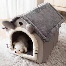 2026 New Large Spacious Cat Bed With Soft Cushion, Breathable Cat House, Comfortable Cat Cave Suitable For Small, Medium And Large Cats All Seasons - Grey - View 7