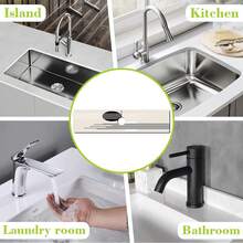 1pc, Sink Faucet Suction Pad, Drainage Pad, Kitchen, Bathroom Sink, Countertop, Drainage Pad, Diatomite Washbasin, And Cuttable Quick-Drying Pad. - Multicolor - View 6