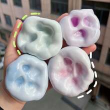 1/2/4/6个装超趣味减压糯米糖玩具，弹性摩卡球，慢按回弹变色，手工制作糯米球，创新玩具，适合办公室娱乐、生日、节日派对，是感恩节、复活节、万圣节、圣诞节的完美礼物。 - 隨機款式 - 查看 1