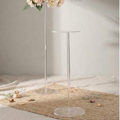 Crystal Flower Stand For Wedding And Event Centerpiece Decoration; Modern Metal Cylinder Flower Vase For Reception And Ceremony; Tabletop Decor Best Gifts Birthday Graduation