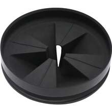 Garbage Disposal Splash Guards 3 3/8" Sink Baffle Replacement For InSinkErator Evolution Series, Upgraded Removable Quiet Collar Drain Plugs, Garbage Disposer Accessories, Black - Black - View 1