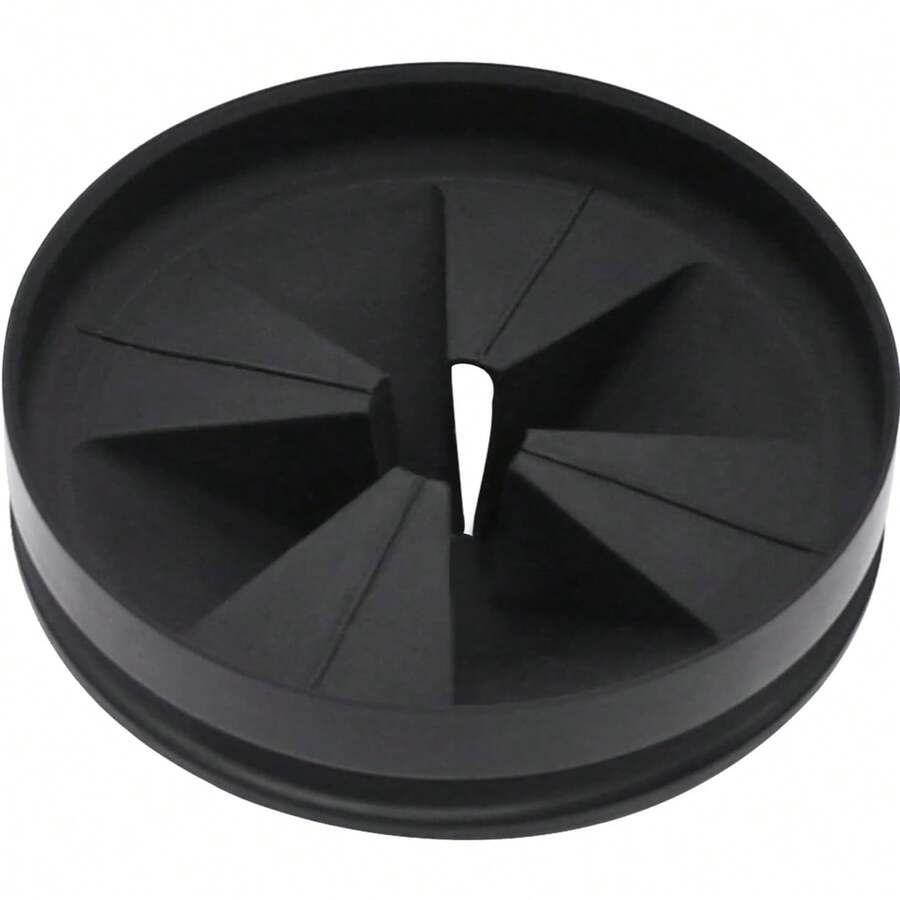 Garbage Disposal Splash Guards 3 3/8" Sink Baffle Replacement For InSinkErator Evolution Series, Upgraded Removable Quiet Collar Drain Plugs, Garbage Disposer Accessories, Black - Black - View 1