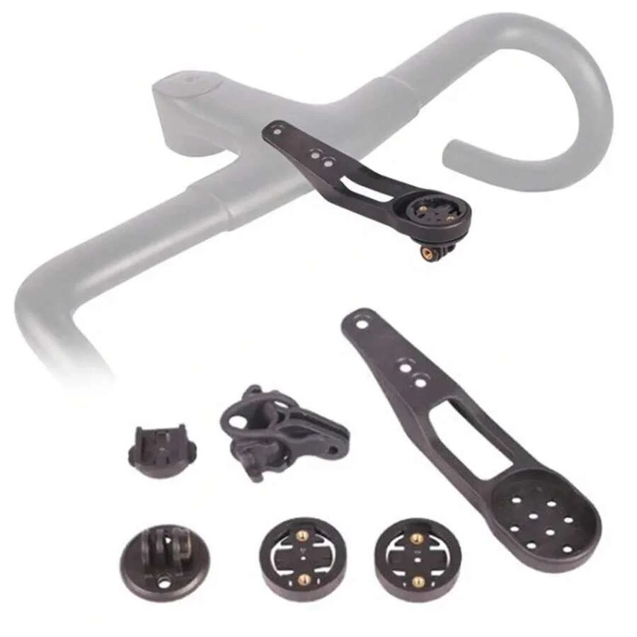 Para H31, CP01, CP04, CP06, CP07, CP10, CP16 soporte de montaje de ordenador para manillar de bicicleta integrado para Bryton Cateye UCQ6 - negro - Ver 1
