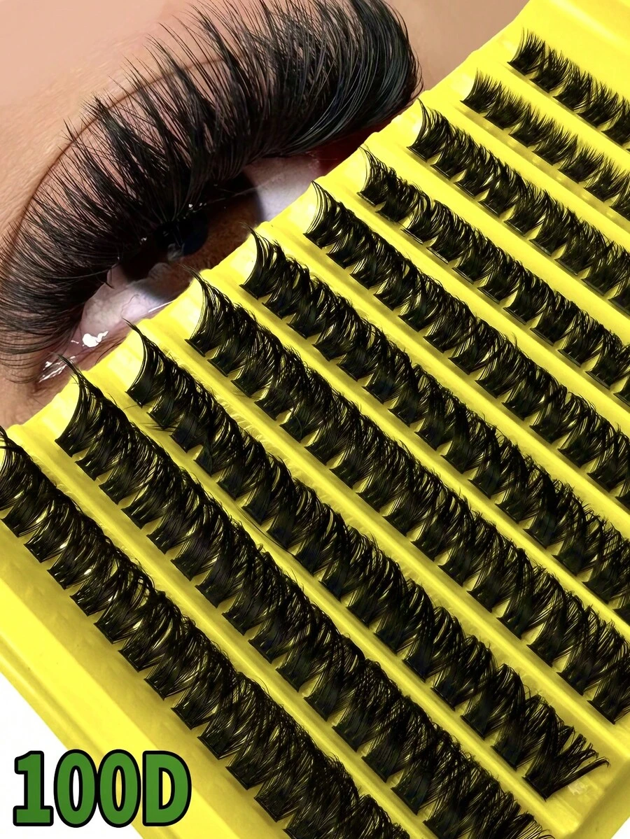 160pcs D-Curl Fluffy Natural Eyelashes, 8-16mm Length, 0.07mm Thickness, D-Curl Lightweight Packaging, 10 Rows Waterproof Faux Mink 3D Fit Eye Shape, Durable For DIY Handmade, Suitable For Light & Heavy Makeup, Portable For Daily Use Or Outdoor - D - View 1