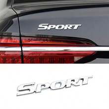 3D Metal Sport Sticker For Car Styling Personalise Sport Emblem Decal Auto Badge Stickers Car Exterior Decoration Accessories 3D Stickers For Trunk Side Fender Rear Tailgate Silver - Bạc - Xem 9