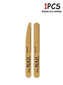 10支装带刻度的卸甲棒，防水耐用，可用于修型和抛光。双面指甲锉（5支/1件套） - 黃色 - 查看 8