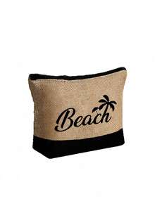 这款沙滩主题手提包套装印有“Beach”字样和棕榈树图案。这款时尚可折叠沙滩包适合游泳和海滩旅行。它还可以用作女士单肩包、购物袋或多功能收纳袋。时尚通勤手提包 - 彩色 - 查看 16