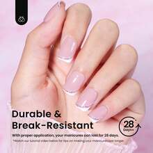 Beetles Soft Gel Nail Tips Short Almond 288pcs In 12 Sizes, Etch-X Pre-Etched Full Cover Acrylic Fake Nails Art - Square Extra Short 288pcs-2 (Etch X Nail Tips) - 查看 7