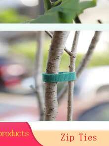 15cm Long Garden Binding Strap, Zipper Tie, Plastic Wrap Plant Fixing Strap, Portable Garden Cable, Garden And Lawn Care - View 2