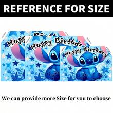 Stitch Coconut Tree Birthday Party Backdrop, Lilo And Stitch Themed Wall Decor, Photo Banner For Celebration Events, Party Decorations And Display Props - Multicolor - View 11