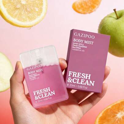 20毫升口袋卡装香氛喷雾，不含酒精，持久留香，清新自然的女士香氛，清新不油腻的花果香调，充满青春校园气息，清新活力，提升自信魅力，适合约会、工作、日常、派对等场合，便携旅行装，是节日和生日的理想礼物，迷你香氛