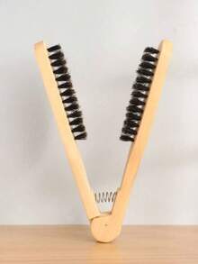 1 chiếc lược duỗi tóc hình chữ V bằng gỗ chịu nhiệt, thích hợp cho các salon chuyên nghiệp, chịu nhiệt độ cao, quà tặng ngày Valentine. - Nhiều màu - Xem 11