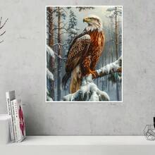 5D Diamond Painting Kit - Full Round Diamond, Eagle Pattern, Acrylic Craft Set For Home Decor, Frameless Diamond Painting Gift Set - round diamond - View 10