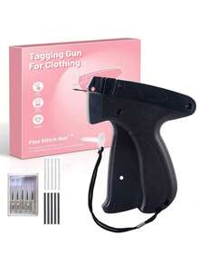 精细缝纫枪，快速服装修补，微型标签枪，配有 6 根细针和 1000 个紧固件，迷你快速粘合缝纫包边工具，服装标签枪，标准零售价格标签贴标器，带钩紧固件的标签枪套装，适用于商店、车库等。 - 彩色 - 查看 13