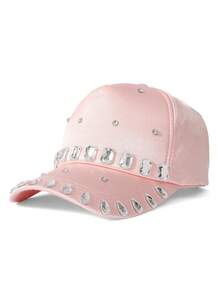 1顶女士可调节水钻棒球帽，时尚百搭尖顶帽，情侣款 - 棒球帽 - 查看 15