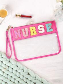 1个成人极简信封式半透明PU化妆包，收纳包，礼品包装（不含产品），适合日常使用、节日、度假、商务旅行、派对等场合，透明材质，可收纳化妆品、洗漱用品，带拉链，可作美甲包、化妆包、梳妆包、洗漱包、桌面收纳包、化妆包、大容量化妆包、圣诞礼物、小包、手拿包/小手提包、化妆品收纳包、化妆刷收纳包、迷你收纳包、大容量收纳包、圣诞礼物、化妆包 - 彩色 - 查看 43