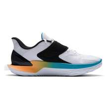 Under Armour Giày thể thao thường ngày unisex, giày bóng rổ ngoài trời thoải mái, nhẹ, mã sản phẩm 6001648-100 - Xanh lam/Vàng/Đen/Trắng - Xem 2