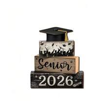 Tấm bảng gỗ treo trang trí mùa tốt nghiệp, thiết kế mũ tốt nghiệp xếp chồng 3 tầng với những câu trích dẫn truyền cảm hứng. - Nhiều màu - Xem 6