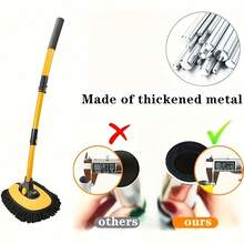 15°弧形船车清洗拖把，带可伸缩弯曲手柄，专为船车设计，避免损坏，船车清洁工具，适用于帆船、游艇、汽车及其他船舶。 - 彎桿拖把 - 查看 3