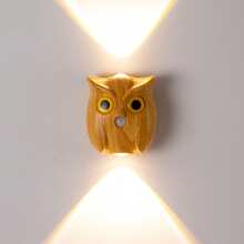 LED Motion Sensor Wall Light, Decorative Wall Lamp Lighting, Wireless USB Sensor Night Light, Wireless LED Wall Light, Rechargeable Magnetic Night Light, Suitable For Hallway, Kitchen Cabinet, Wardrobe And Room Decoration - Owl Design - View 16