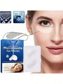 1 Pair White Comfortable Breathable Face Stickers With Self-Adhesive Backing - Multicolor - View 1