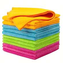 15pcs Multi-Functional Cleaning Towel Set, Reusable Quick-Dry Towels, Multi-Purpose Absorbent Cloths Suitable For Home, Kitchen, Living Room, Bedroom, Bathroom And Furniture Stain Removal - 15 Random Colors - View 6