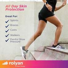 Rolyan Moleskin Strips and Rolls 3" x 5 Yards Splint Brace and Support Padding Strips for Skin Protection Soft Friction Reducing Padding Material Paper Backed Self-Adhesive Fabric - 3 x 5 yardas - Ver 5