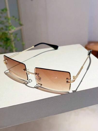 1 Cặp kính thời trang gọng vuông dành cho nữ, phụ kiện đi biển kiểu retro, kiểu dáng cơ bản phù hợp với trang phục nữ mùa thu/đông, công sở thường ngày, quà tặng, màu sắc tươi sáng mùa xuân/hè phù hợp cho bãi biển, hoạt động ngoài trời, du lịch, trường học.