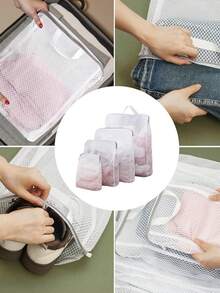 1 túi giặt lưới có móc treo (Nhỏ/Trung bình/Lớn/Cực lớn) - Túi giặt có khóa kéo bền chắc dành cho đồ mỏng manh, giày dép và quần áo cồng kềnh - Thiết kế gấp gọn tiết kiệm không gian - Xem 5