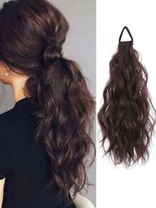 Tóc giả đuôi ngựa nhiều lớp gợn sóng kiểu Hàn Quốc dày 30cm, có dây chun và kẹp giữ tóc chống trượt, phù hợp với các loại vòng buộc tóc thấp, dây buộc tóc, phụ kiện tóc, dành cho phụ nữ và bé gái, thích hợp cho tập thể dục, thể thao và sử dụng hàng ngày. - Nhiều màu - Xem 6