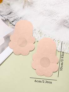 10pcs/Pack Disposable Invisible Breast Lift Tape, Suitable For Large Bust And Plus Size Women, Self-Adhesive Strapless Invisible Breast Tape, Reusable, Lift Bust, Cover, Can Be Used As Breast Pads, Nipple Covers, Prevent Breast Protrusion, Enhance Bust Shape. - Apricot - View 12